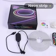 LED Neon RGB-Magic Smart Rope Light – 5M/10M Flexible Snake Light with App & Remote Control, Flexible Music Sync for home ,room, pool, Gaming Room Décor.