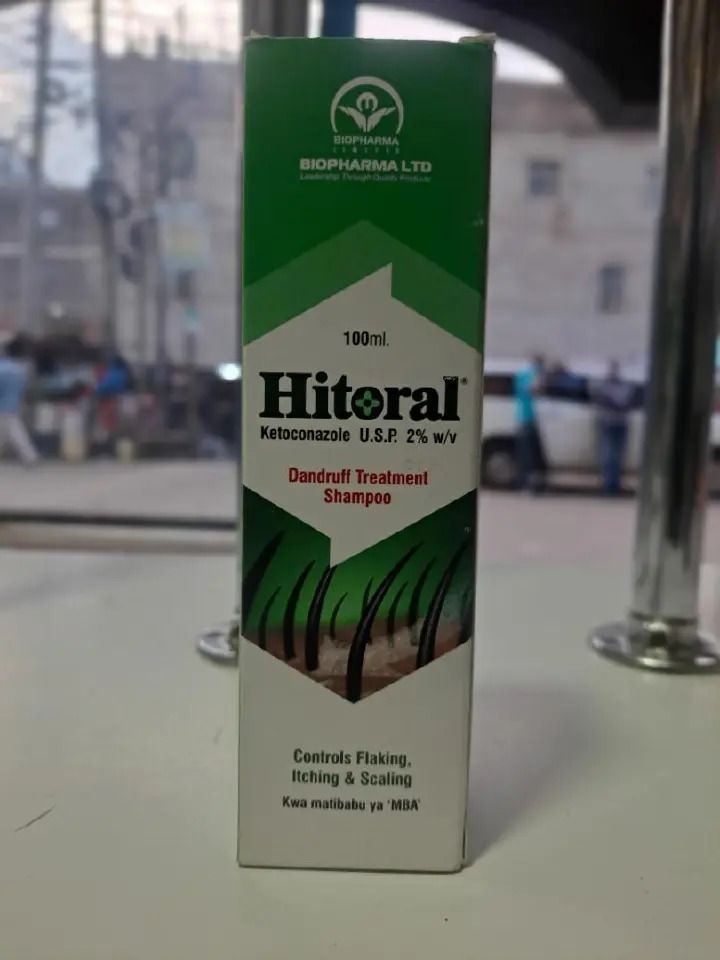 Ketoconazole 2% Anti-Dandruff Shampoo 100ml – Hitoral Medicated Scalp Treatment | Stops Itching, Flaking & Scalp Fungus