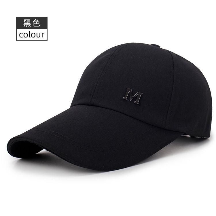 Man Baseball Cap Sunshade Suncap outdoor large brim caps men's canvas shade fishing cap