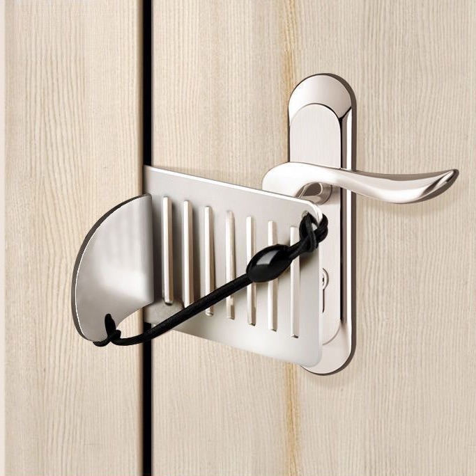 portable door lock household hotel buckle door anti opening device travel door stopper improved apartment security hotel door lock
