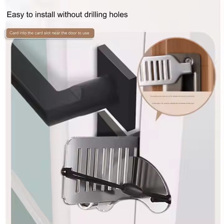 portable door lock household hotel buckle door anti opening device travel door stopper improved apartment security hotel door lock