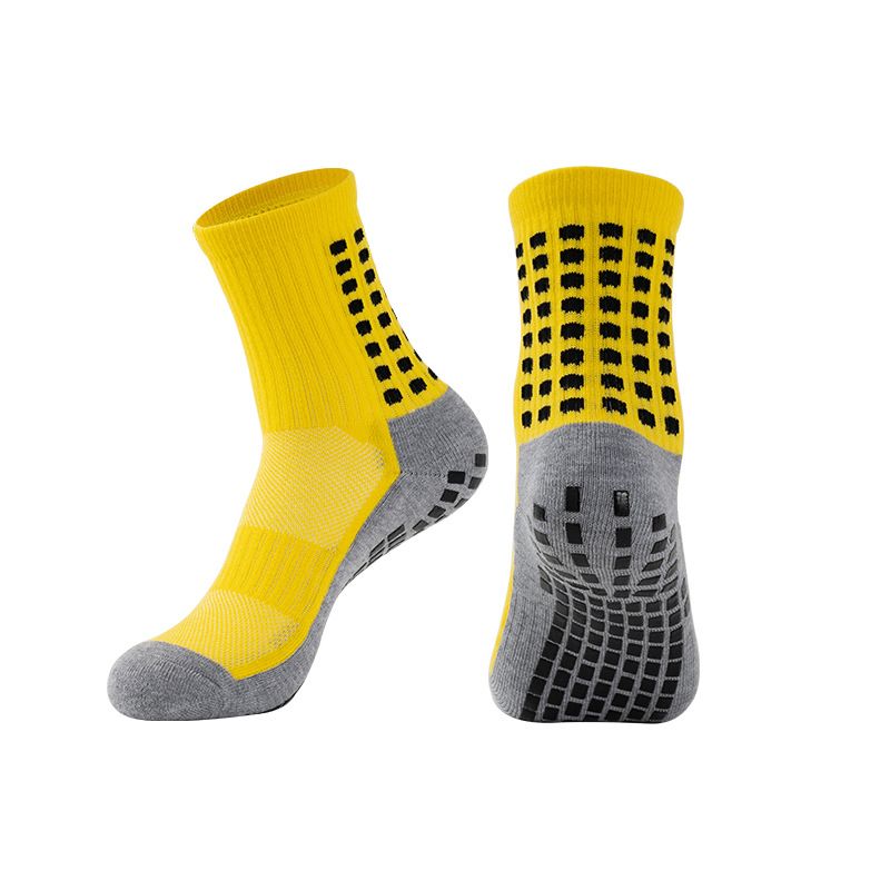 4 pairs of Breathable Towel Bottom Sweat-absorbent Anti-odor Elastic Non-slip Sports Socks football socks