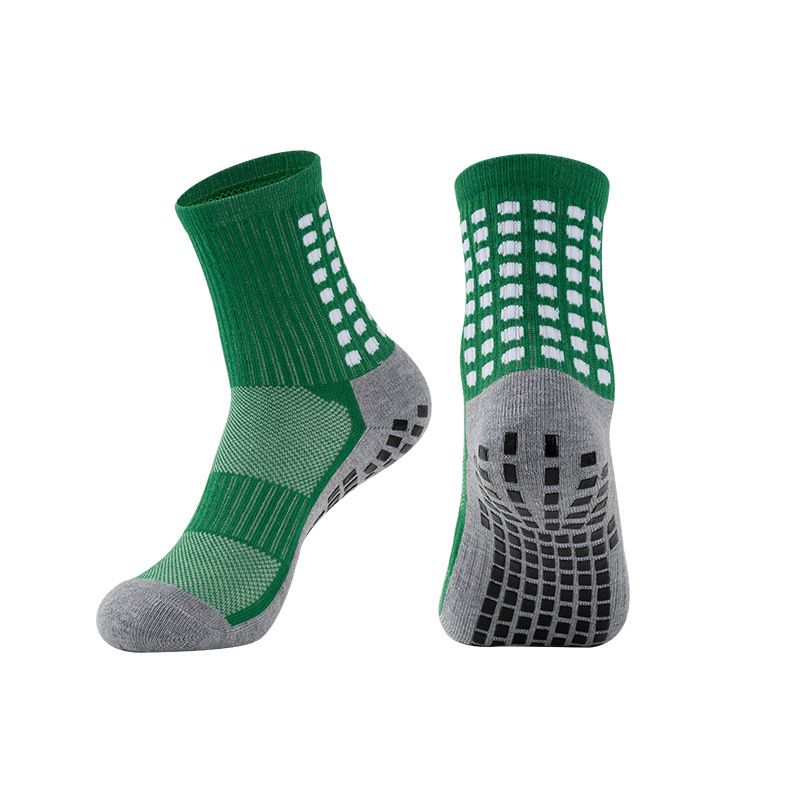 4 pairs of Breathable Towel Bottom Sweat-absorbent Anti-odor Elastic Non-slip Sports Socks football socks