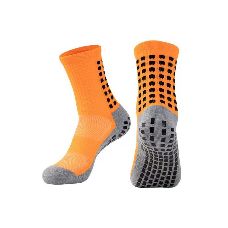 4 pairs of Breathable Towel Bottom Sweat-absorbent Anti-odor Elastic Non-slip Sports Socks football socks