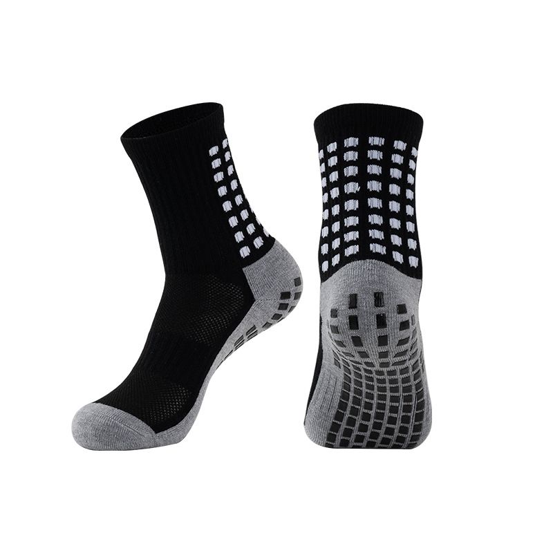 4 pairs of Breathable Towel Bottom Sweat-absorbent Anti-odor Elastic Non-slip Sports Socks football socks