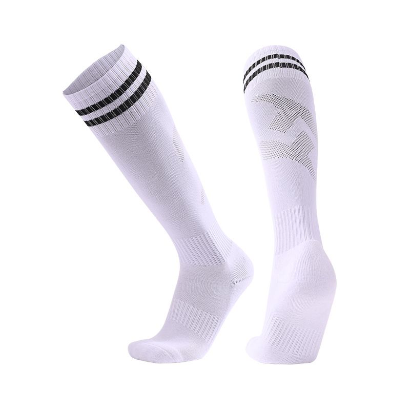 3 pairs Long Knee High Athletic Sports socks Anti Slip men sports football socks Knee Socks New Soccer Socks Compression Outdoor Sports Gym socks