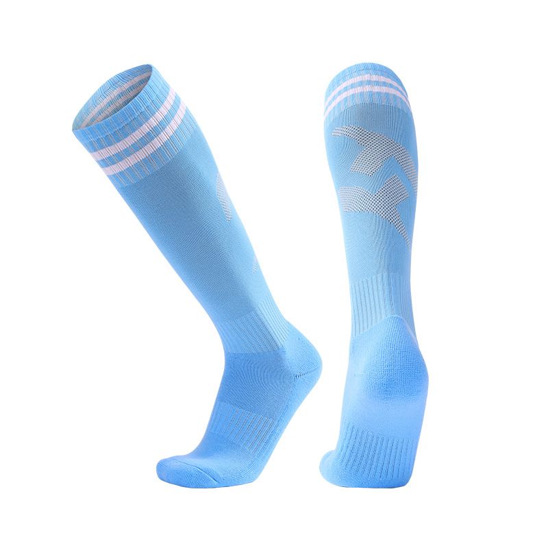 3 pairs Long Knee High Athletic Sports socks Anti Slip men sports football socks Knee Socks New Soccer Socks Compression Outdoor Sports Gym socks