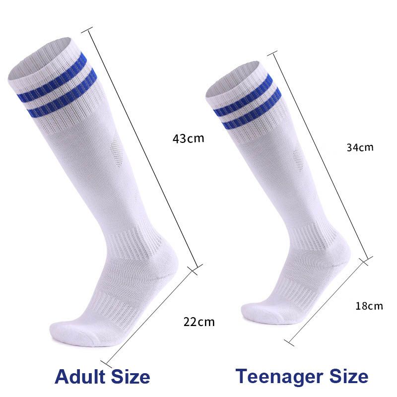 3 pairs Long Knee High Athletic Sports socks Anti Slip men sports football socks Knee Socks New Soccer Socks Compression Outdoor Sports Gym socks