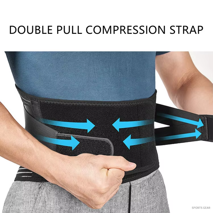 Lower Back Pain Relief with 6 Stays Breathable Waist Orthopedic Corset Spine Decompression Double Pull Back Lumbar Support Belt Back Braces Back Support Belt