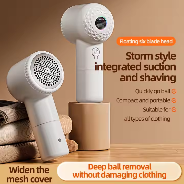 Rechargeable fabric shaver 6 blades electric lint removel does not hurt clothes Small Portable Electric Sweater Lint Remover Fabric Shaver