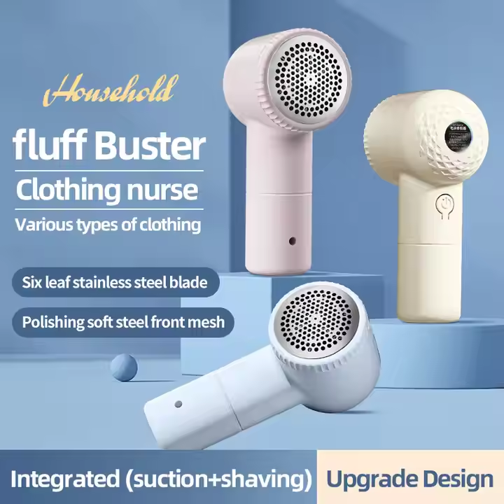Rechargeable fabric shaver 6 blades electric lint removel does not hurt clothes Small Portable Electric Sweater Lint Remover Fabric Shaver