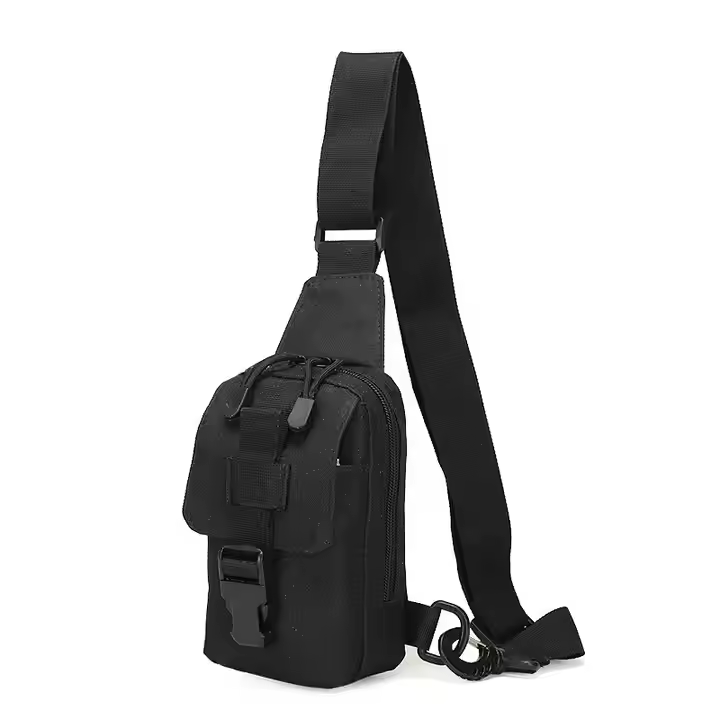 Molle Camouflage Sling Bag Day Pack Nylon Single Shoulder Chest Bag Pack Camping Hiking Backpack Climbing Bag