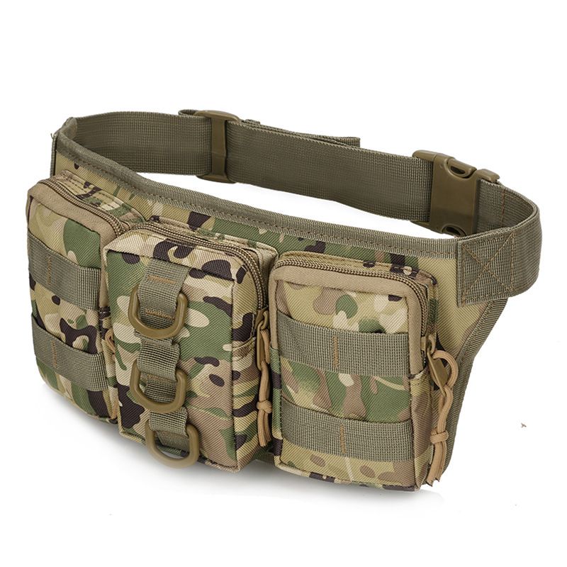 Multi-functionl Waist Pack Bag Jungle Hunting Ranger CP Camo Waist Pocket Outdoor Tactical Sports Riding Waist Bag