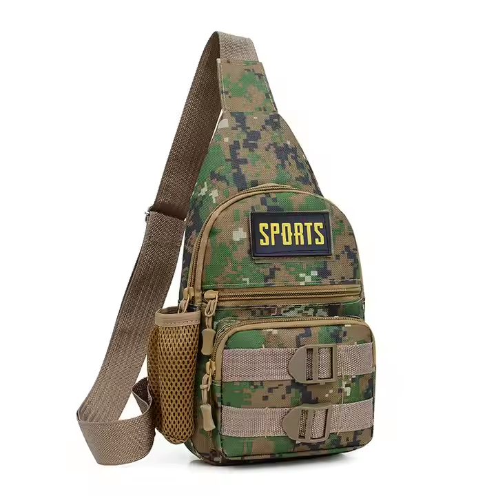 Leisure Oxford Waterproof Tactical Sling Bag Water Bottle Holder Outdoor Cool Chest Bag