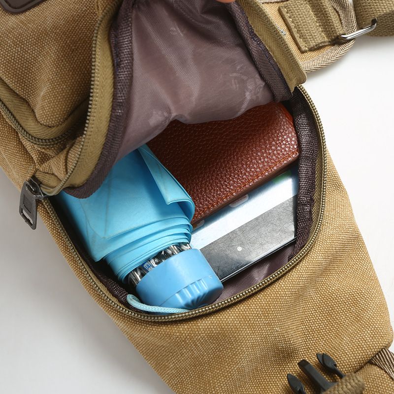 Canvas Sport Outdoor Bags Sling Backpack Chest Shoulder Bag shoulder bags anti theft backpacks