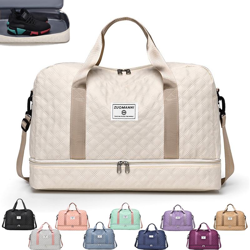 Travel Duffle Bag,Weekender Bags for Women with Shoe Compartment，Carry on Overnight Bag ,Gym Duffel Bag, Hospital Bags for Labor and Delivery