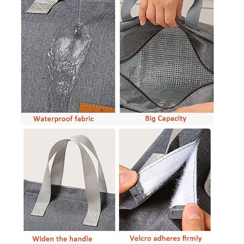 New Arrival Portable Thermal Insulated Lunch Tote Cooler Bags Thickened Travel Bento Lunch Bag for Work