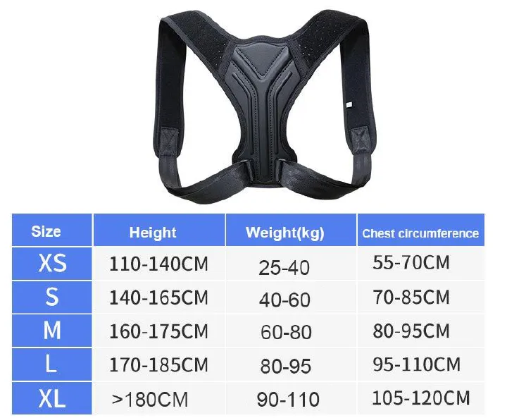 Adjustable and Breathable Shoulder Straightener Support Belt for Women and Men Elastic Bands Posture Improve Back Pain support posture corrector