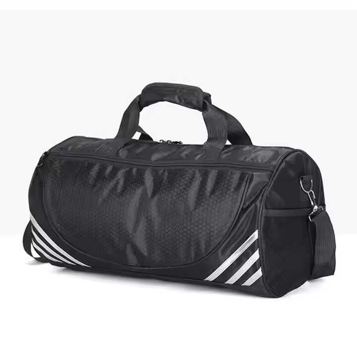 Heavy Duty Large Fitness Travel Duffle Bag Waterproof Black Mens Sports Gym Duffel Bag with Shoes Compartment Outdoor Duffle Gym Bag Travelling Bag for Men
