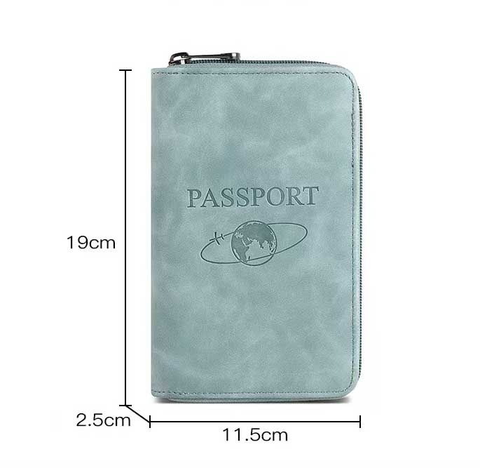 High End PU Leather RFID blocking Passport Holders Multifunctional travel wallet card holder Business Ticket holder phone passport bag