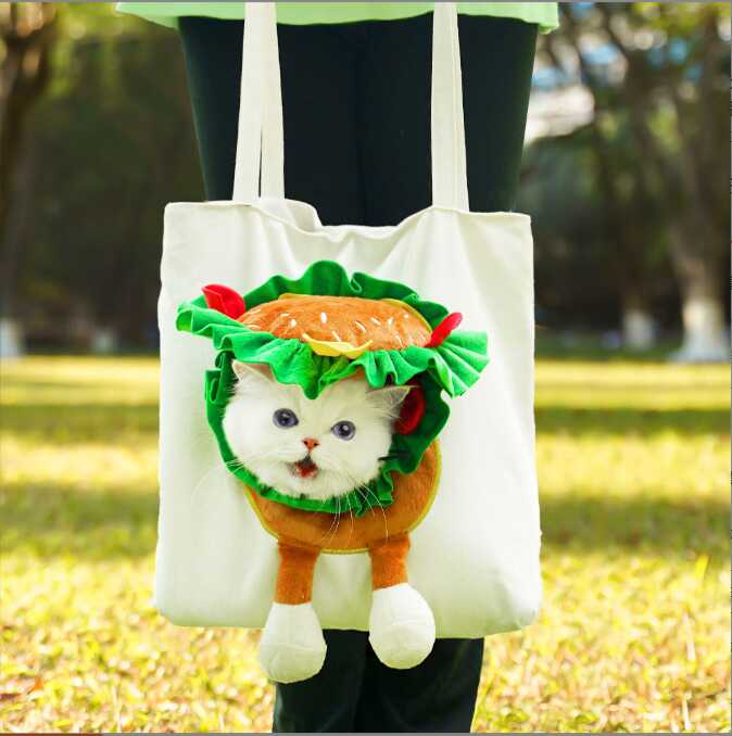 Fashionable Pet Outdoor Bag Cute Pet Carrier Bag with Lovely Patterns Practical Cat Dog Travel Pockets for Small Animals Outing