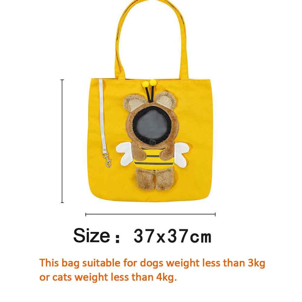 Fashionable Pet Outdoor Bag Cute Pet Carrier Bag with Lovely Patterns Practical Cat Dog Travel Pockets for Small Animals Outing
