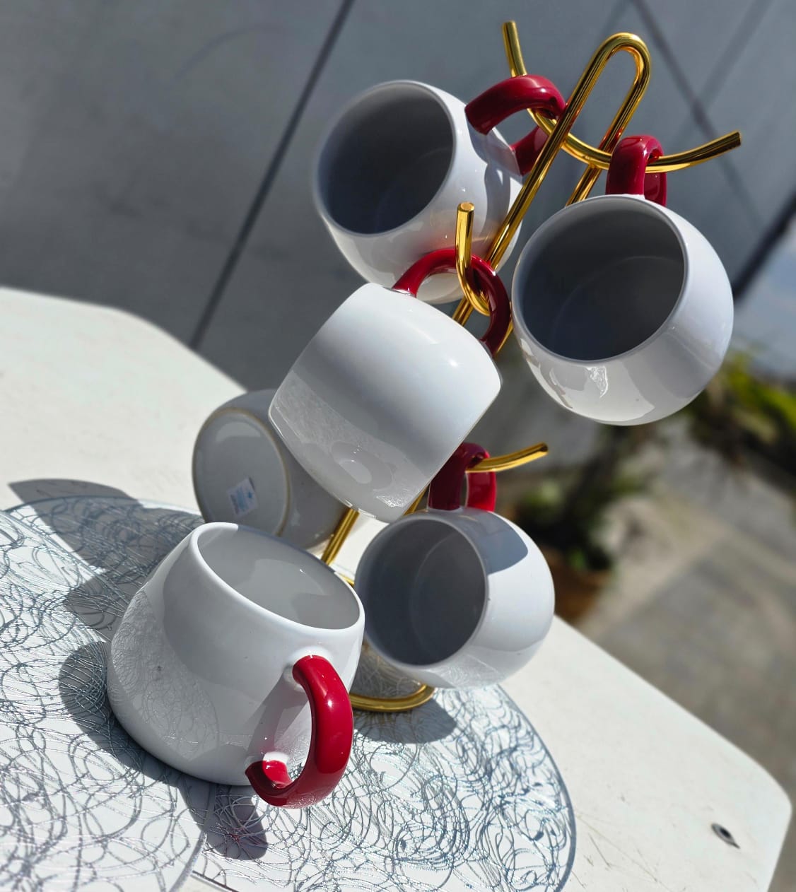 6pcs Ceramic Mug set Ceramic Cups for Coffee, latte, Cappuccino, Tea,