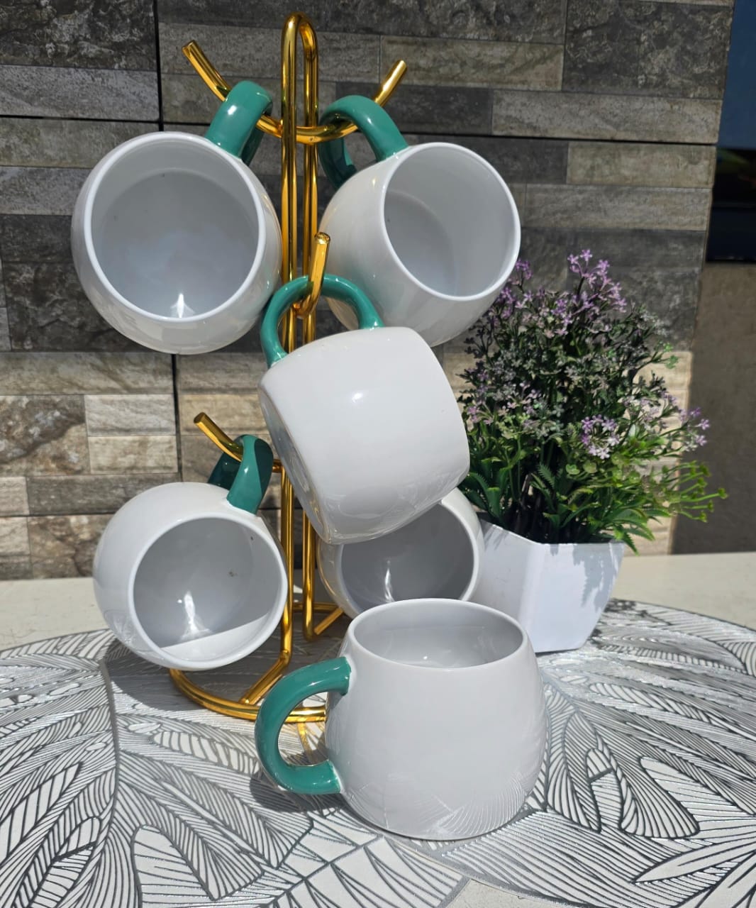 6pcs Ceramic Mug set Ceramic Cups for Coffee, latte, Cappuccino, Tea,