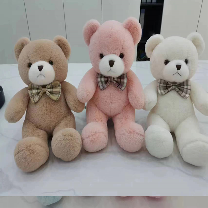30cm (11.8 inch) Soft Cotton Teddy Bear with Charming Bowknot Ribbon