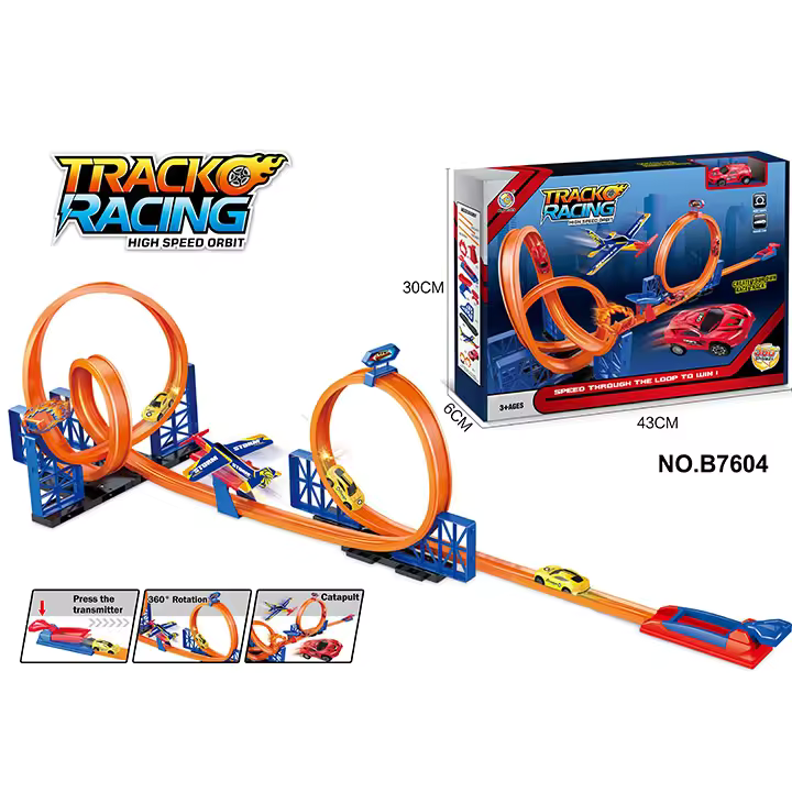 Best price for Race Car Track Playset: Pull-Back Cars & Interactive ...