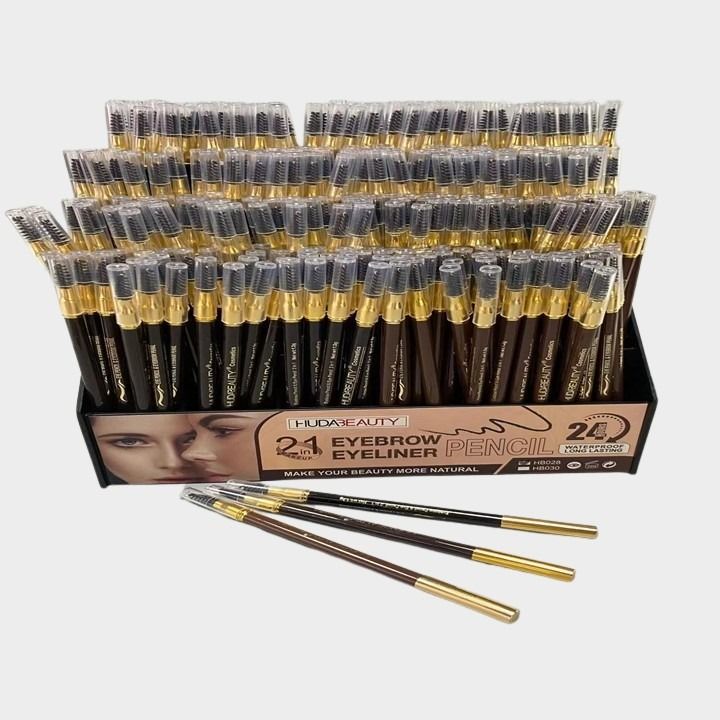 Huda Beauty 2 in 1 Eyebrow Eyeliner Pencil