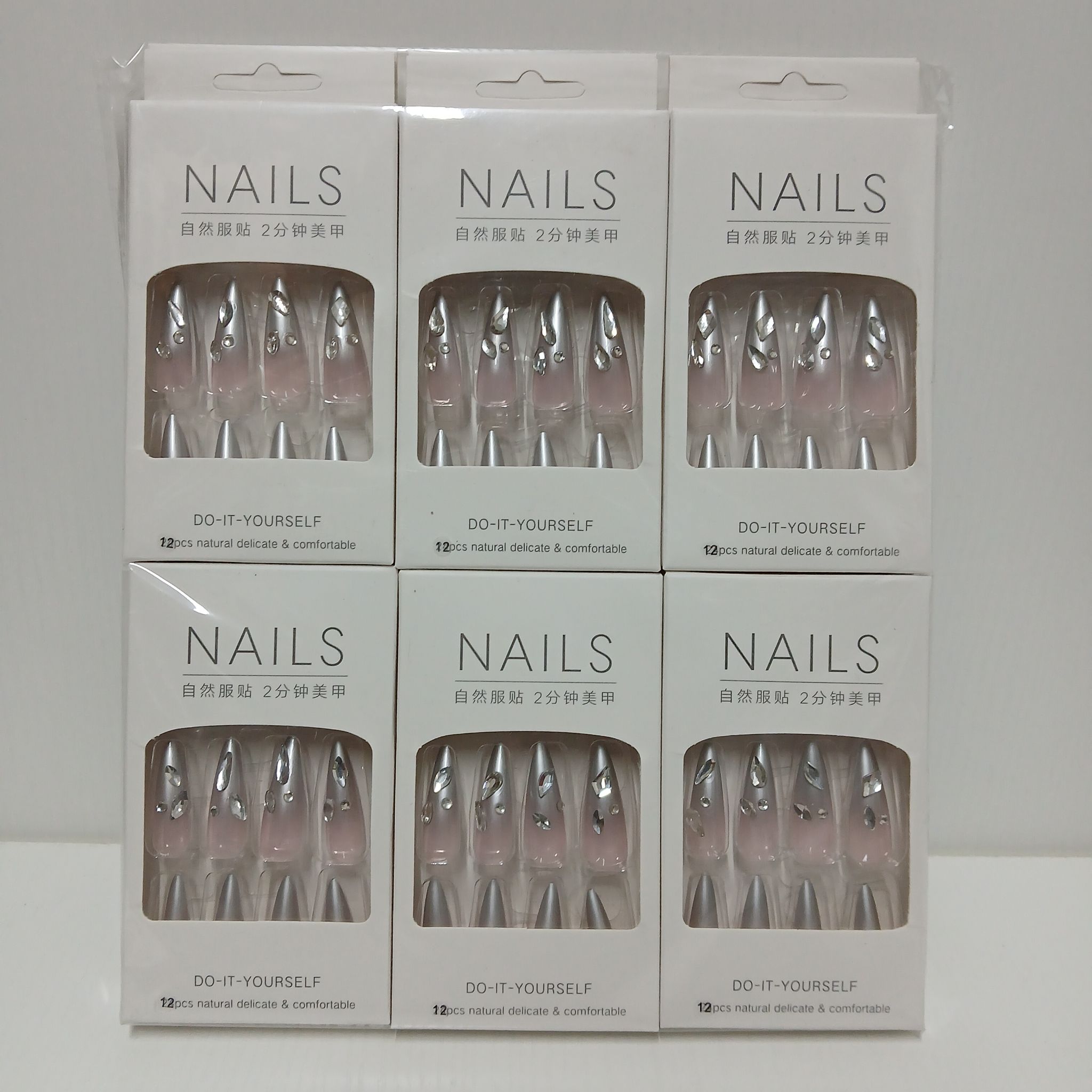 Colourful Stickon Nails