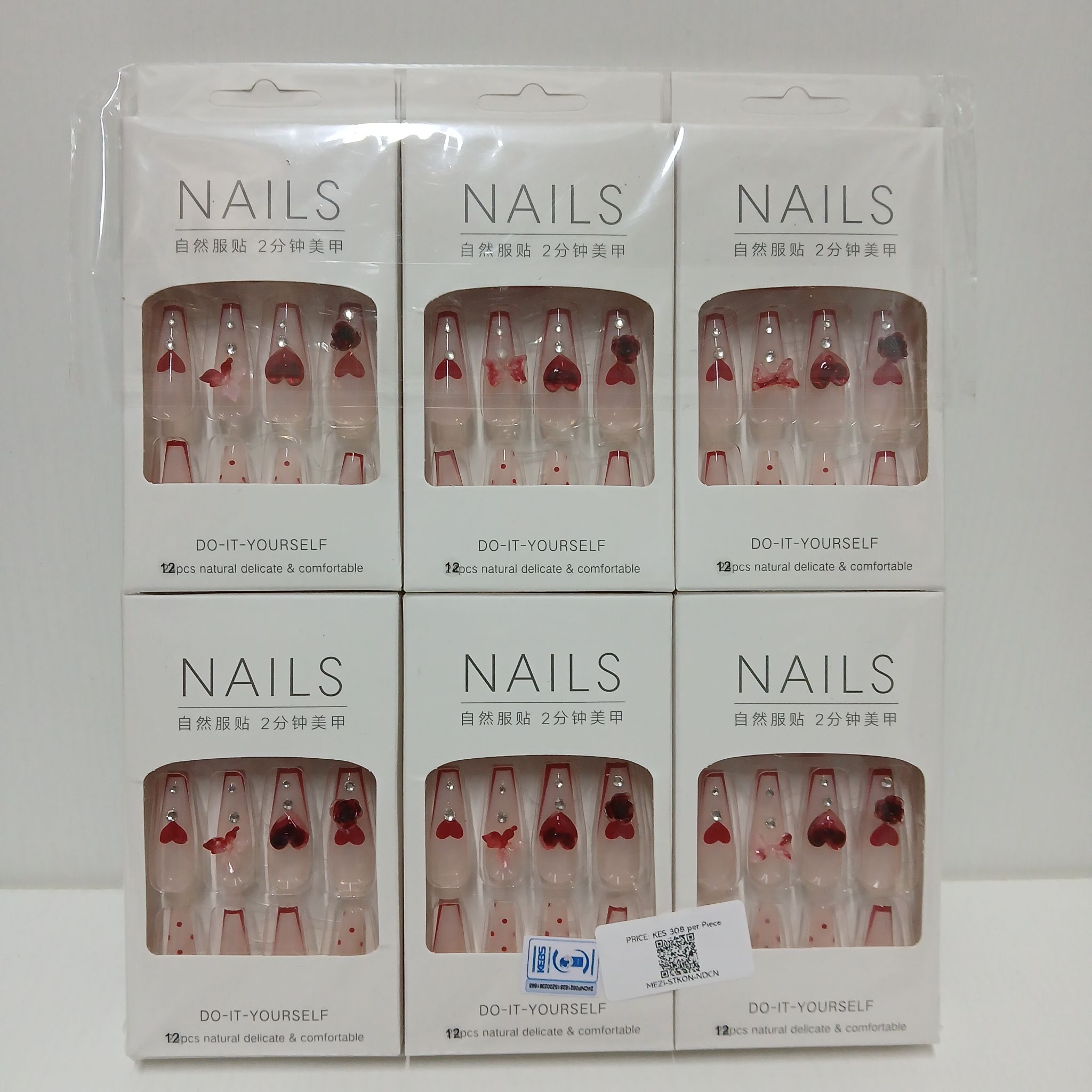 Colourful Stickon Nails