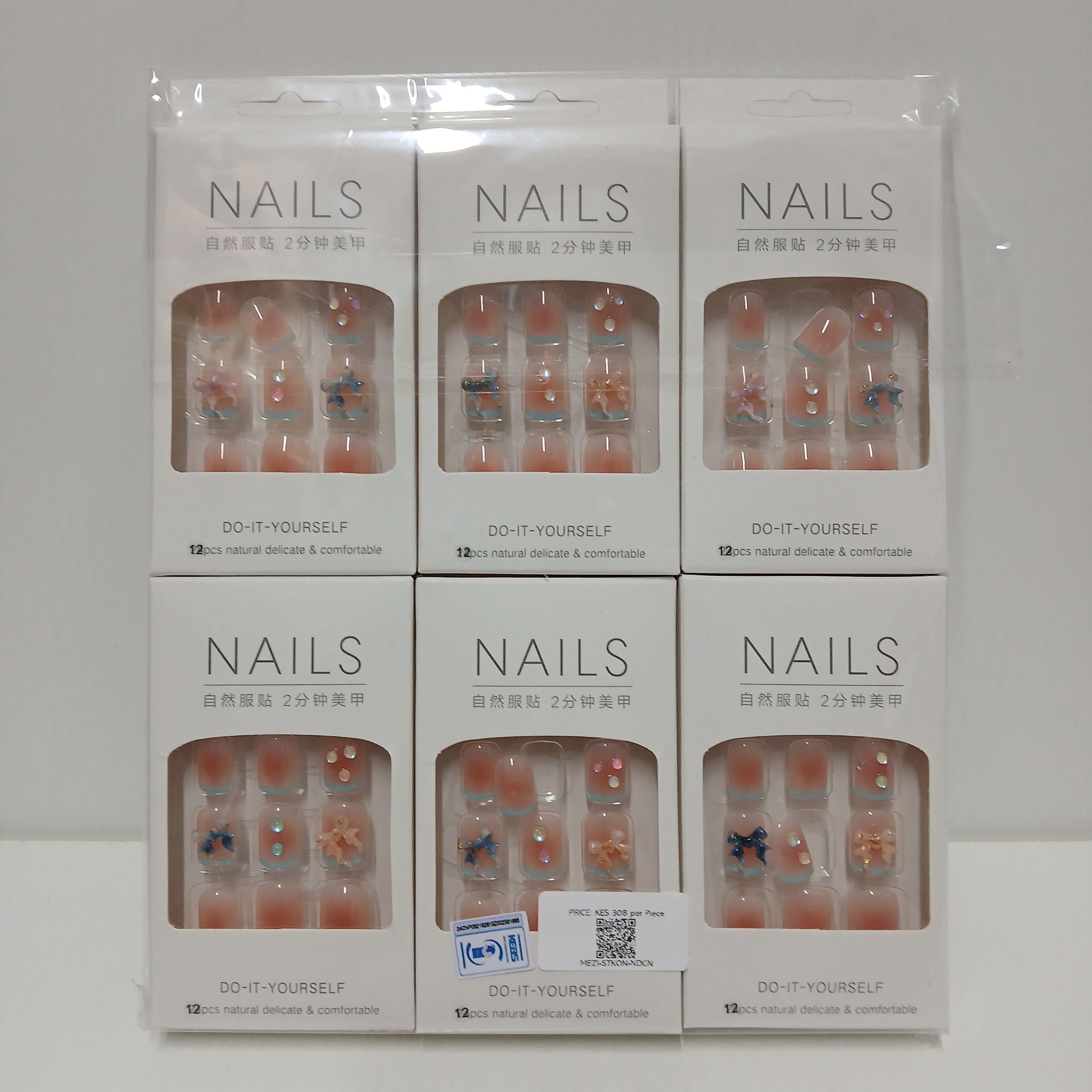 Colourful Stickon Nails