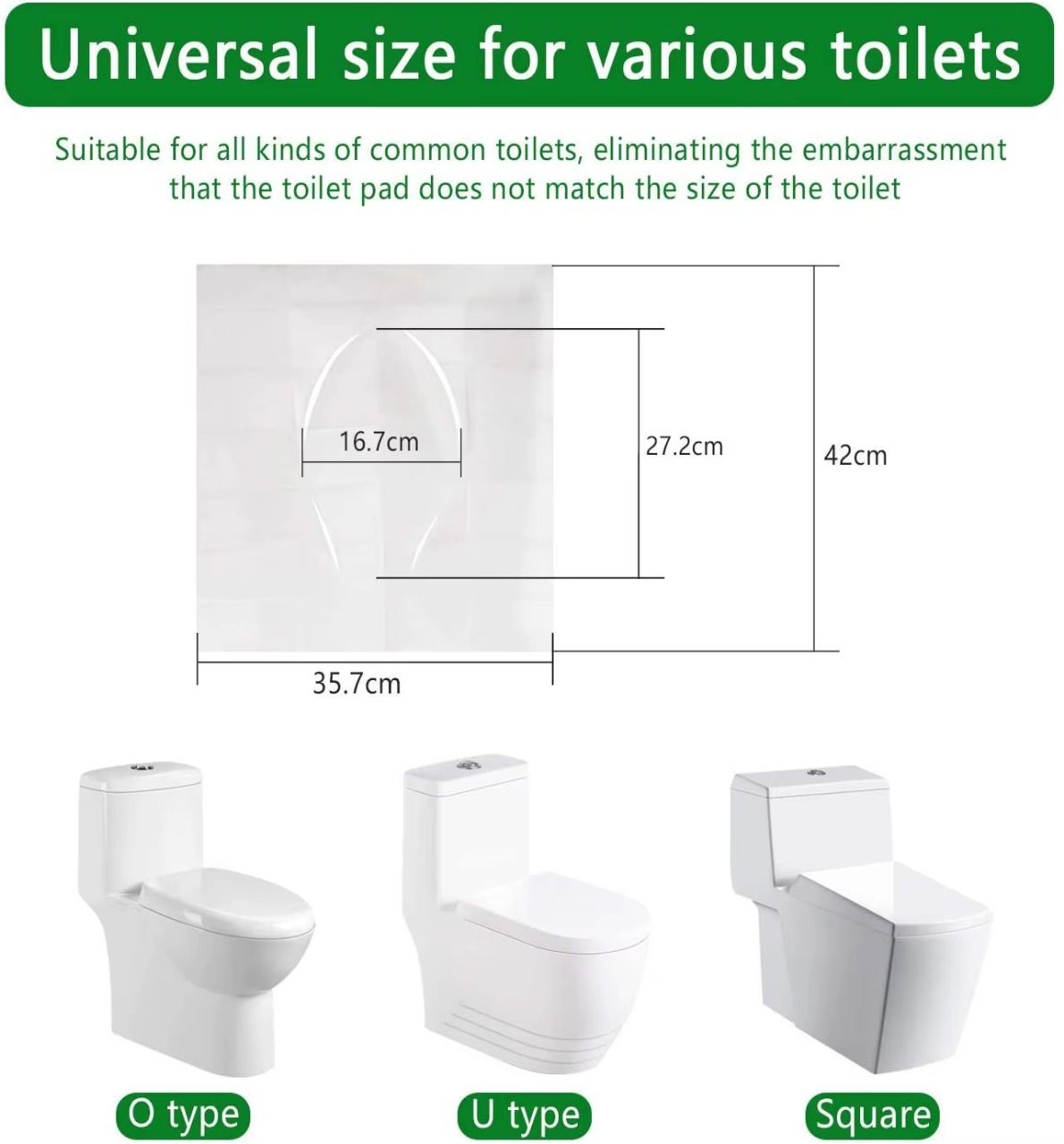 Convenient Disposable Hygienic Toilet Seat Cover for Toddler Potty Training and Pregnant Mom Adult