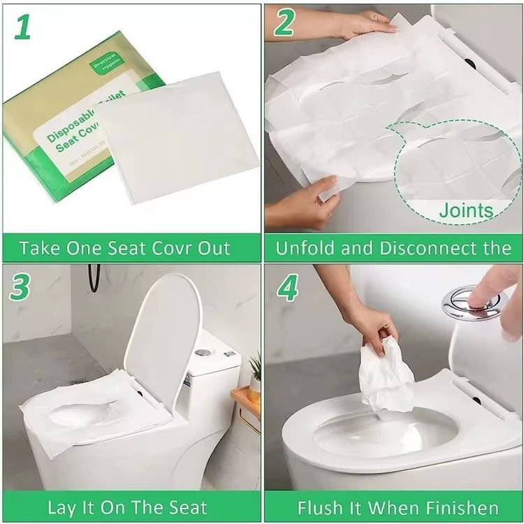 Convenient Disposable Hygienic Toilet Seat Cover for Toddler Potty Training and Pregnant Mom Adult