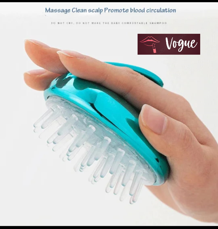 Silicon soft scalp  head massager during shampooing, conditioning and applying oil brush. Enhances hair growth