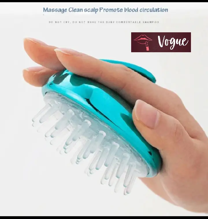 Silicon soft scalp  head massager during shampooing, conditioning and applying oil brush. Enhances hair growth