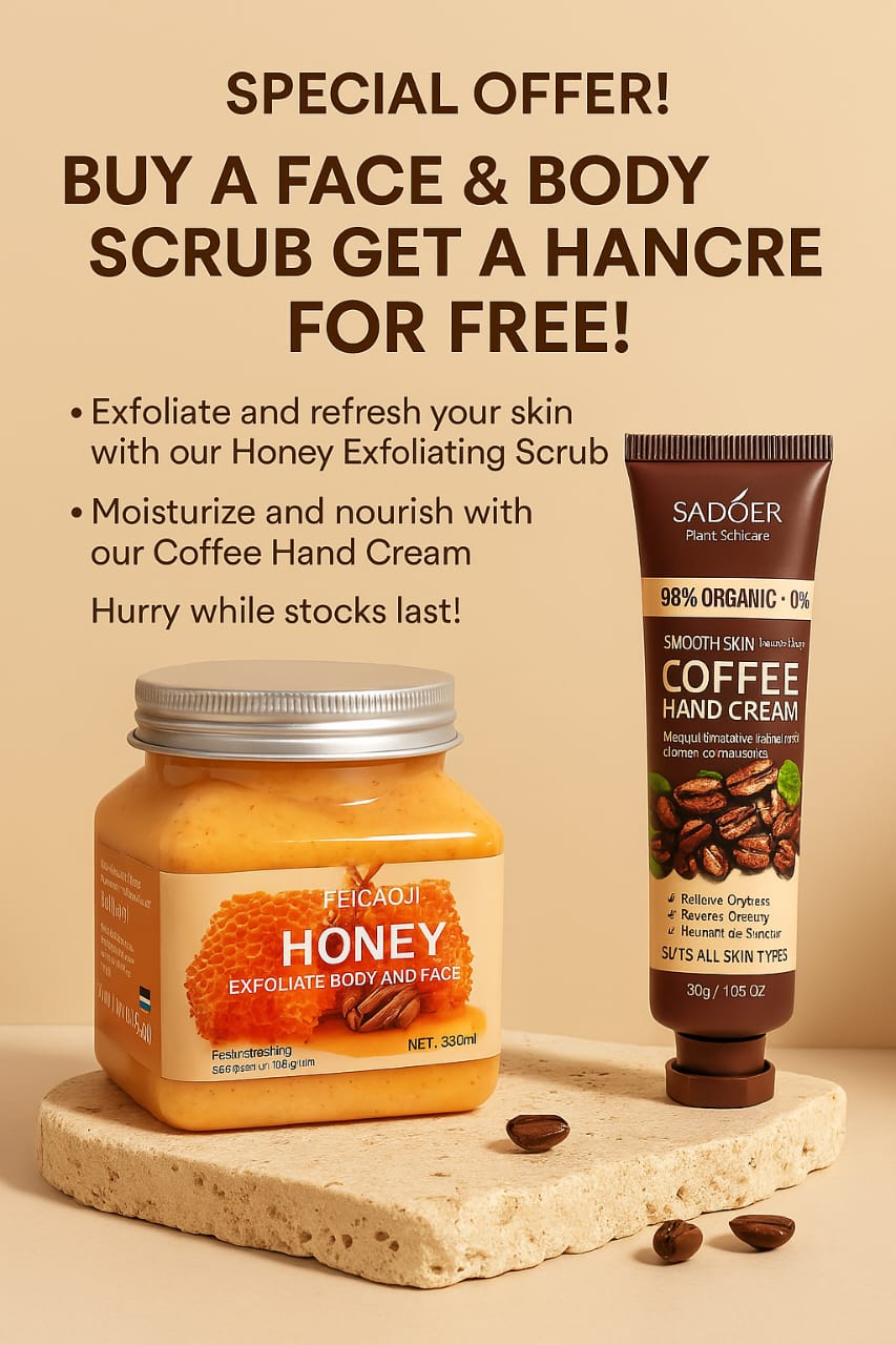 Exfoliating ,Moisturizing & Foaming Scrub (Face & Body)
For all skin types – gently removes dead skin, clears acne, and deeply hydrates for smooth, glowing skin.