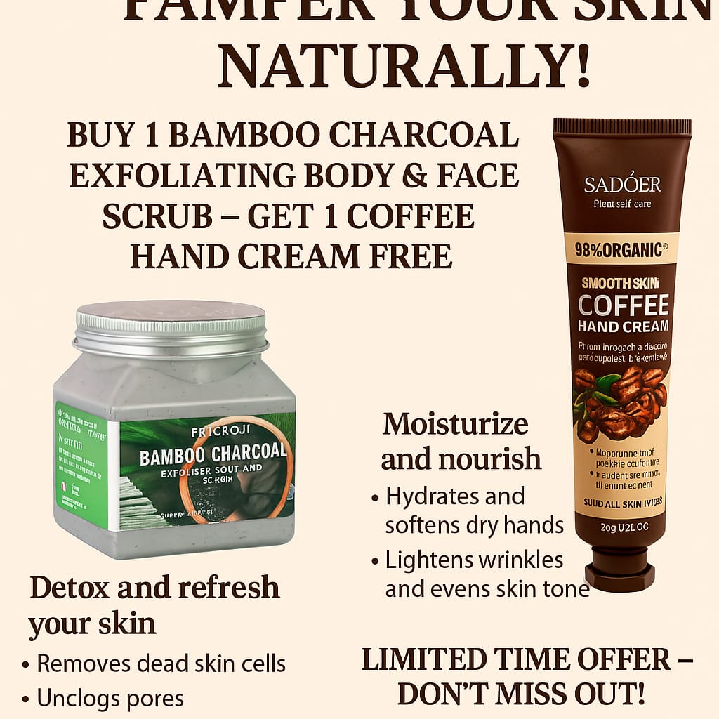 Exfoliating ,Moisturizing & Foaming Scrub (Face & Body)
For all skin types – gently removes dead skin, clears acne, and deeply hydrates for smooth, glowing skin.