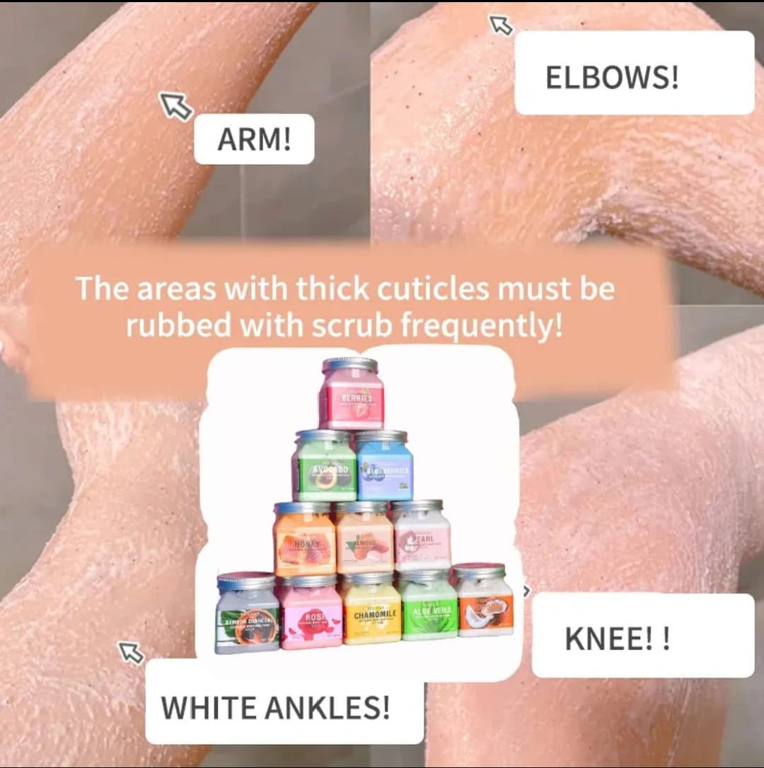 Exfoliating ,Moisturizing & Foaming Scrub (Face & Body)
For all skin types – gently removes dead skin, clears acne, and deeply hydrates for smooth, glowing skin.