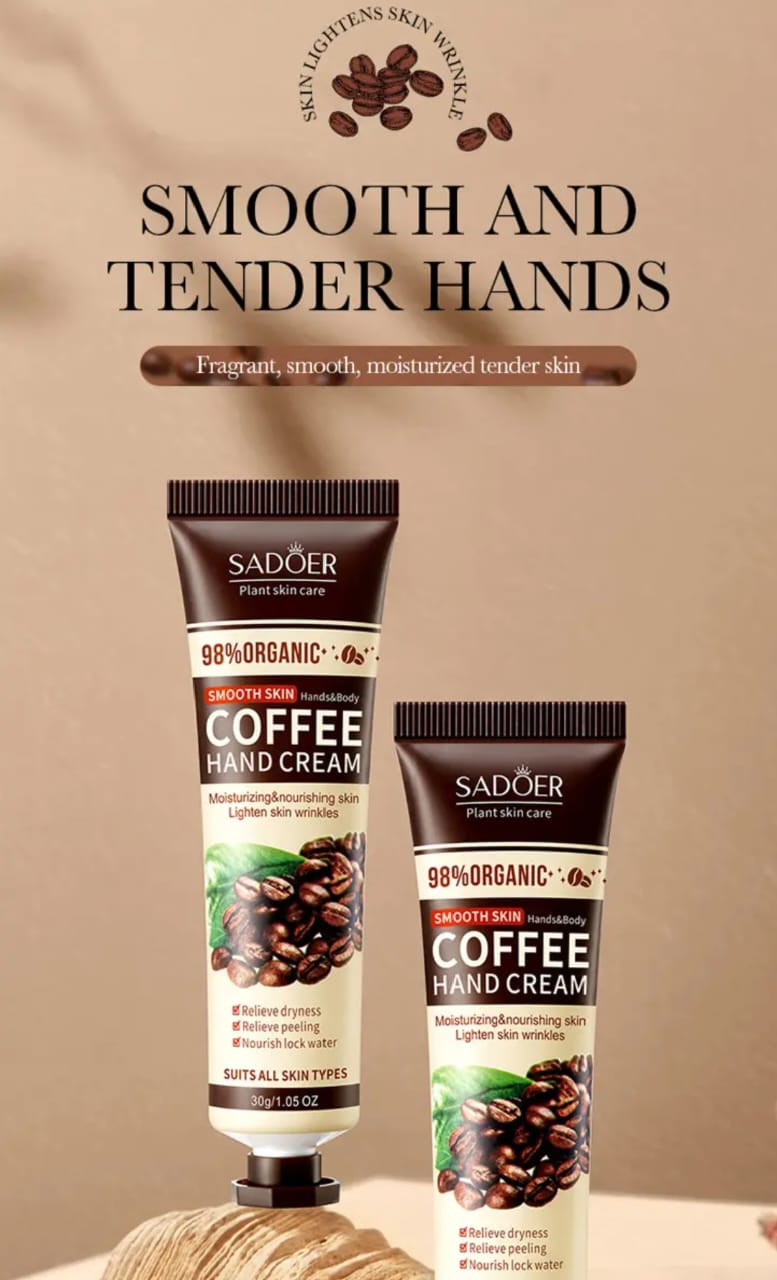 Coffee anti wrinkle hand cream moisturizing and anti cracking hydrating brightening hand cream
