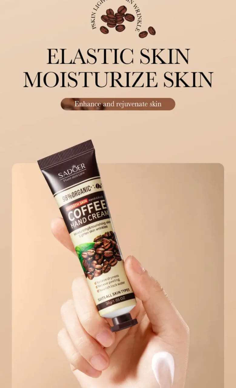 Coffee anti wrinkle hand cream moisturizing and anti cracking hydrating brightening hand cream