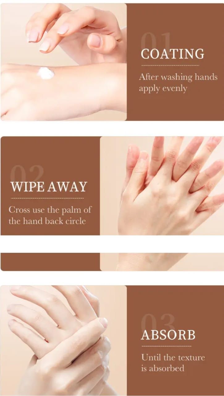 Coffee anti wrinkle hand cream moisturizing and anti cracking hydrating brightening hand cream