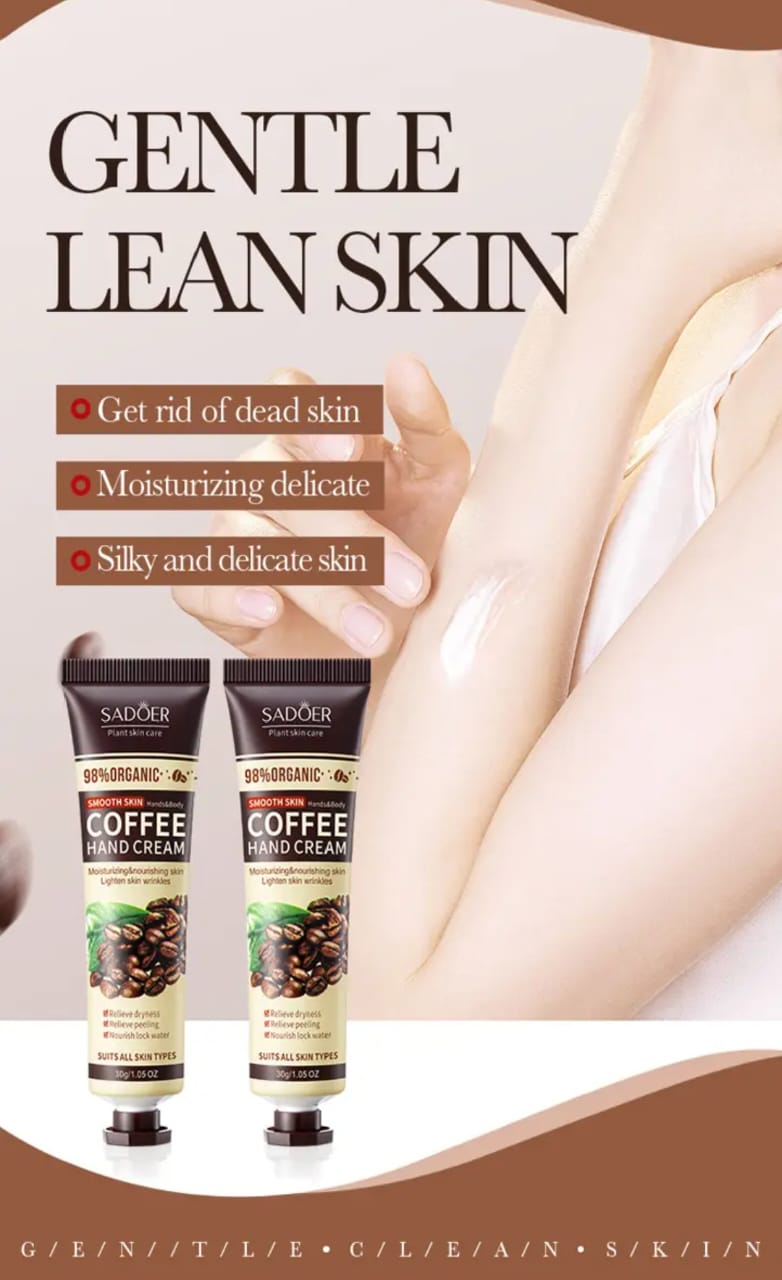 Coffee anti wrinkle hand cream moisturizing and anti cracking hydrating brightening hand cream