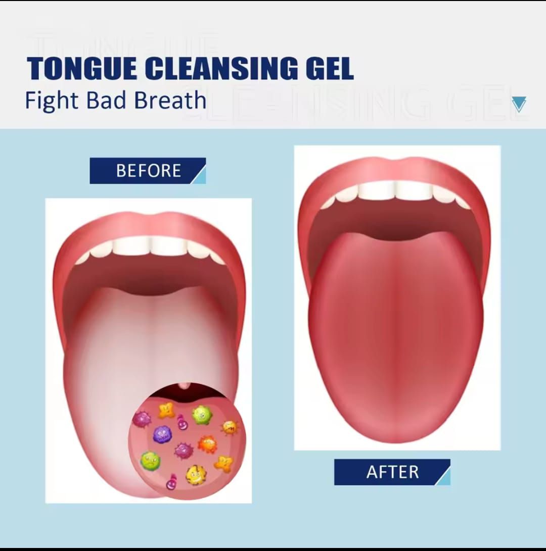 ONE PIECE REUSABLE DOUBLE SIDED ORAL TONGUE CLEANER SILICONE TO COMBACT BD BREATH. TONGUE CLEANER SCRAPER