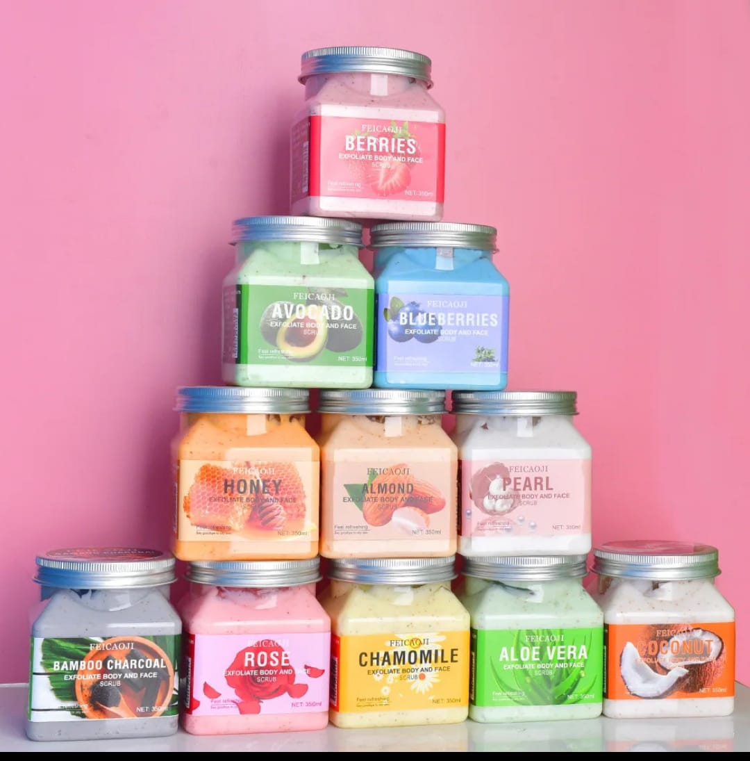 BUY  350G FACE AND BODY SCRUB GET A FREE 60G MOISTURISING COCONUT HAND CREAM FOR FREEE!!! Exfoliating,Moisturing and foaming face and body scrub for all skin types