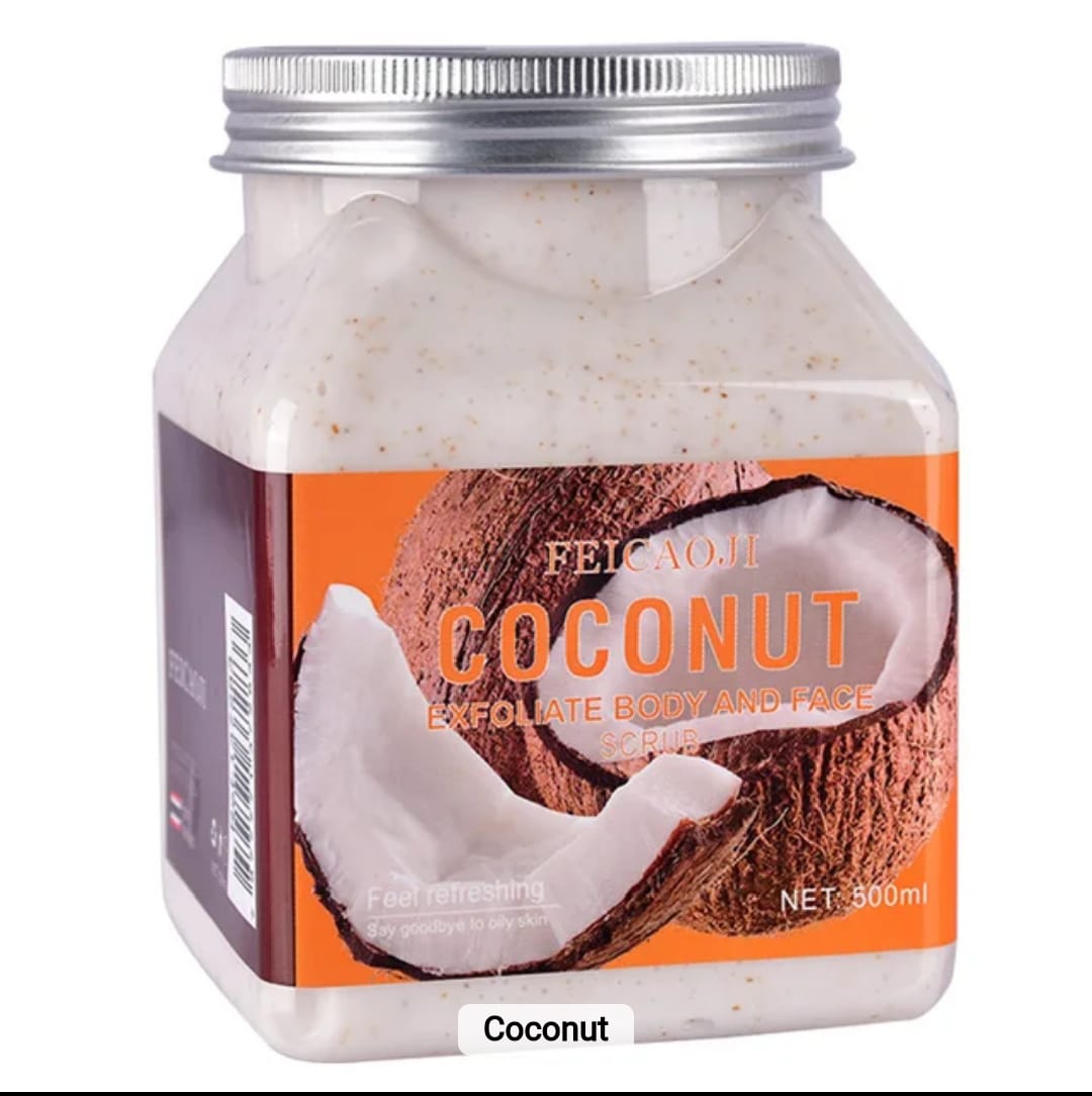 350G FOAMING FACE AND BODY SCRUB EXFOLIATING ,MOISTURISE,HYDRATES,GET RID OF ACNE,AND SMOOTHES THE SKIN