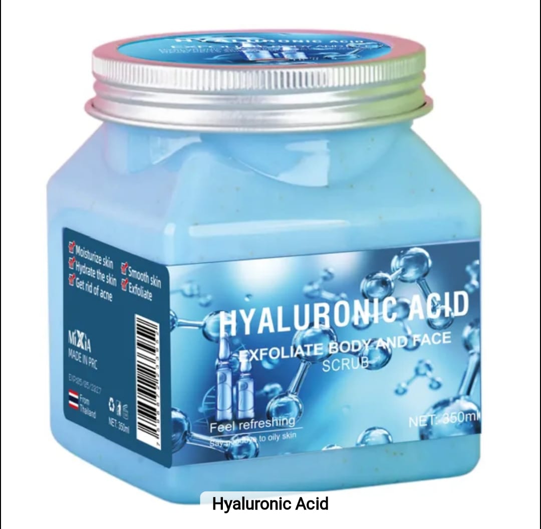 350G FOAMING FACE AND BODY SCRUB EXFOLIATING ,MOISTURISE,HYDRATES,GET RID OF ACNE,AND SMOOTHES THE SKIN