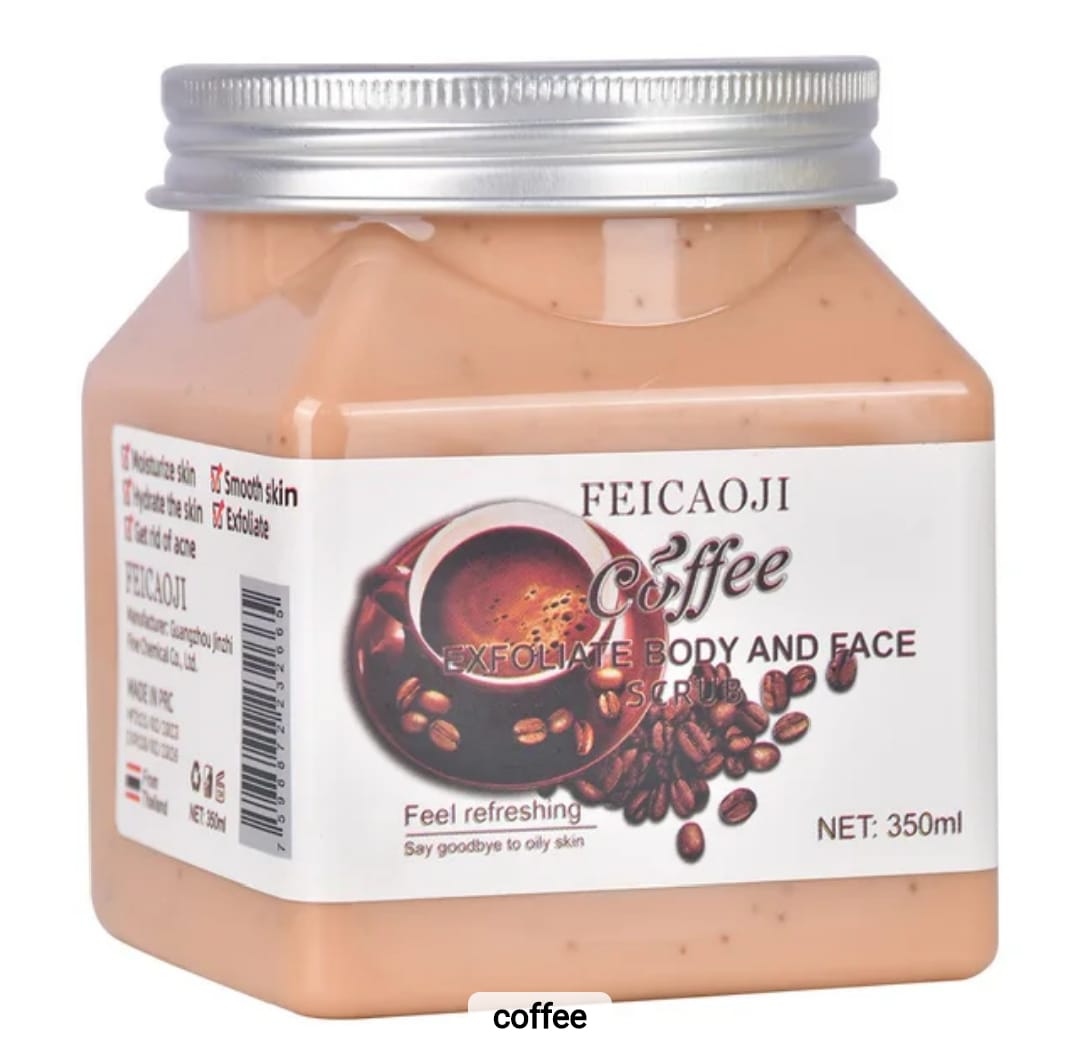 350G FOAMING FACE AND BODY SCRUB EXFOLIATING ,MOISTURISE,HYDRATES,GET RID OF ACNE,AND SMOOTHES THE SKIN